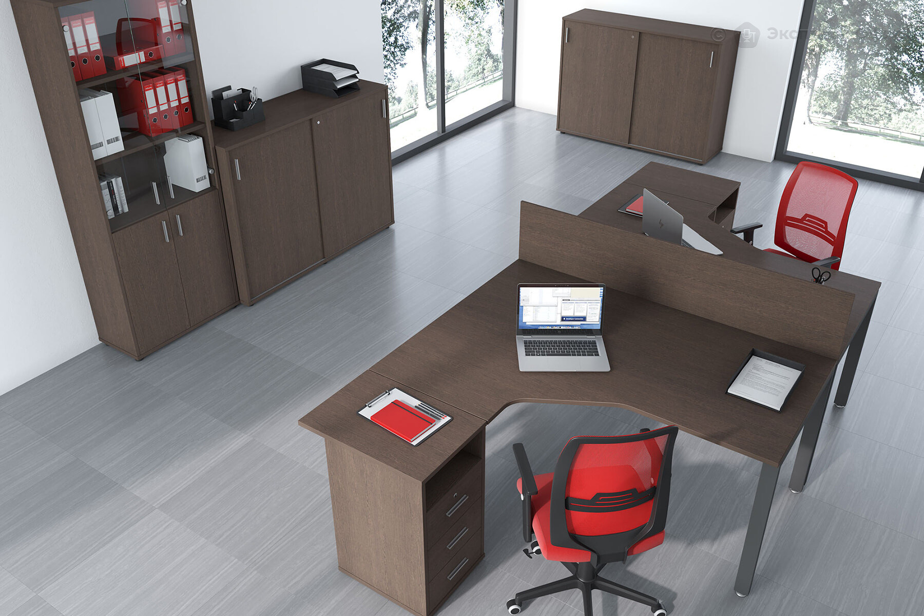 Офисные столы с брифинг-приставкой для совещаний в Хабаровске