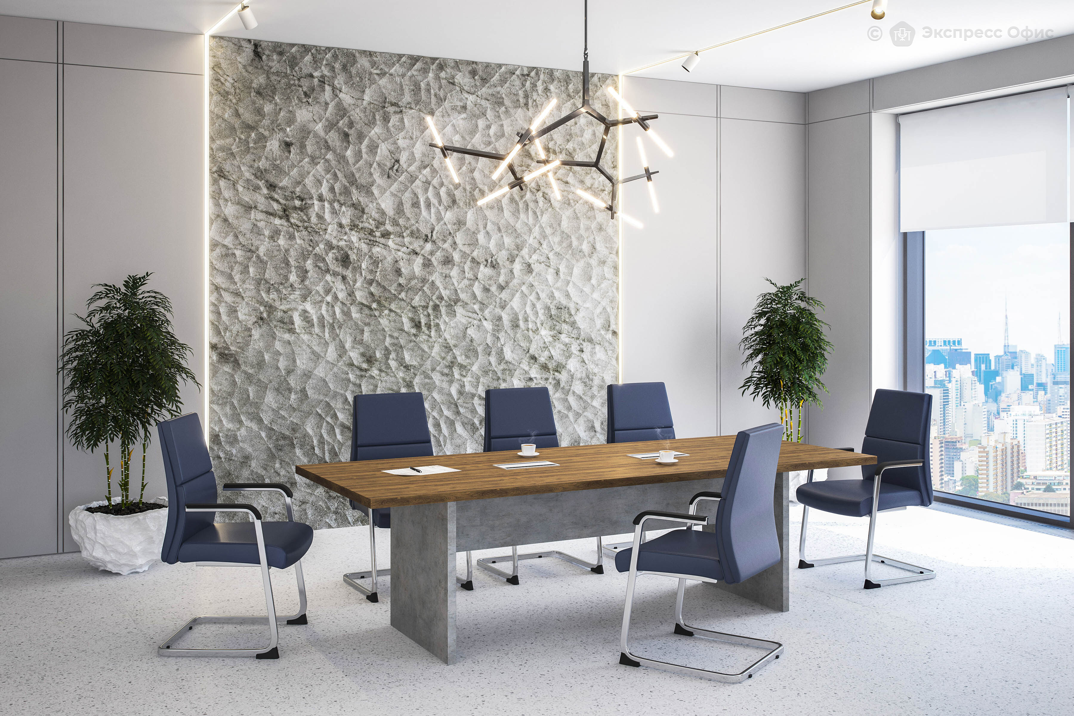 Стол для переговоров на 8 человек Wood&Stone СФ-531102 - фото товара 4 из 6