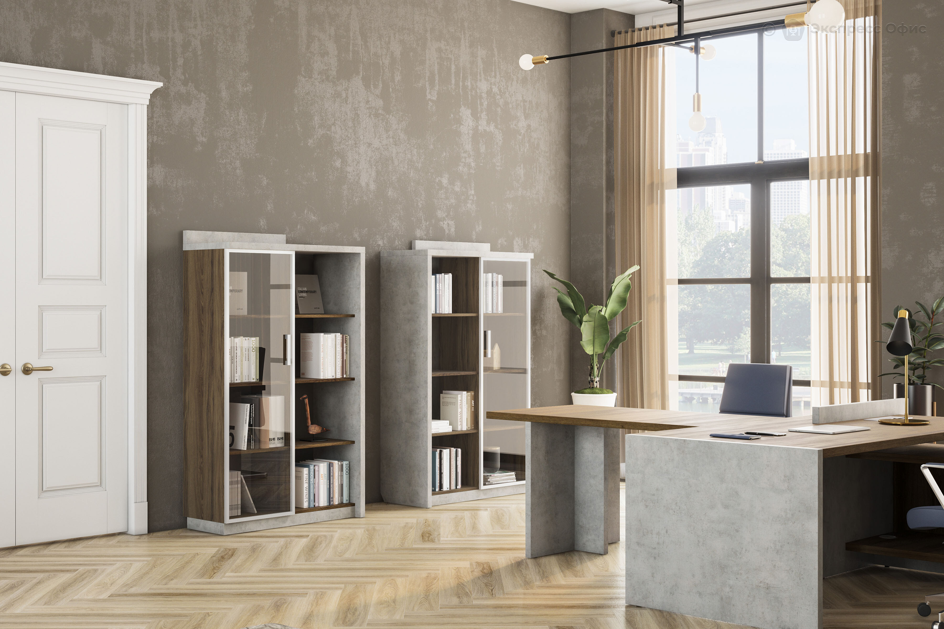 Кабинет руководителя Wood&Stone - фото товара 10 из 14