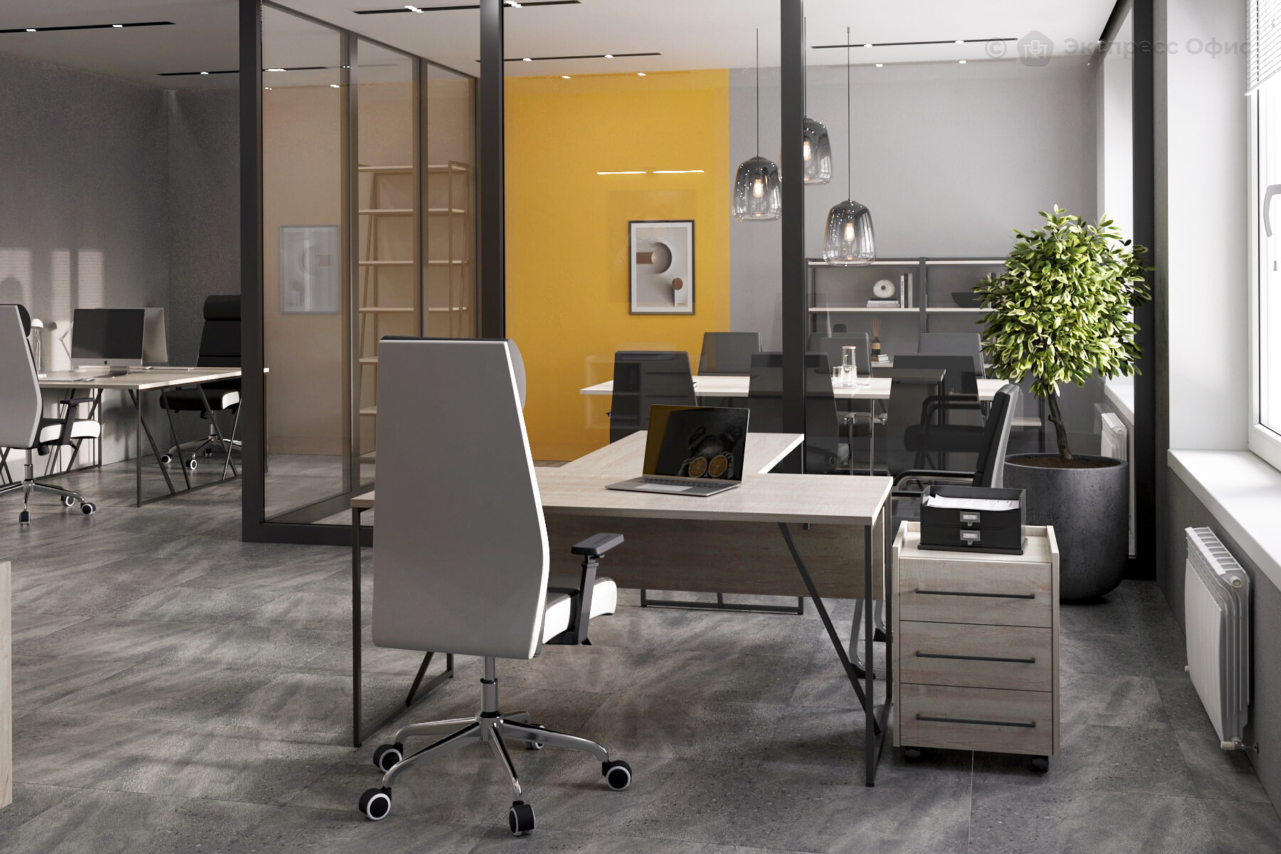 Стол для руководителя Loftis LST 1580 - фото товара 3 из 5