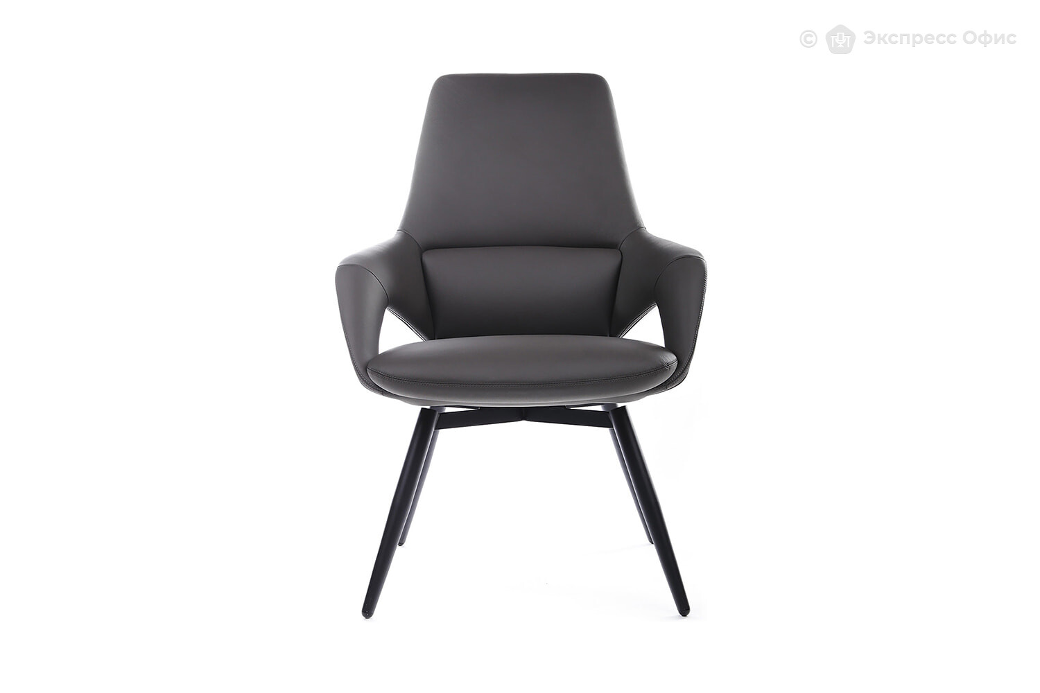 Купить офисный стул Aura-ST FK005-С Кожа антрацит (MB917) за 76 125 ₽ в ...