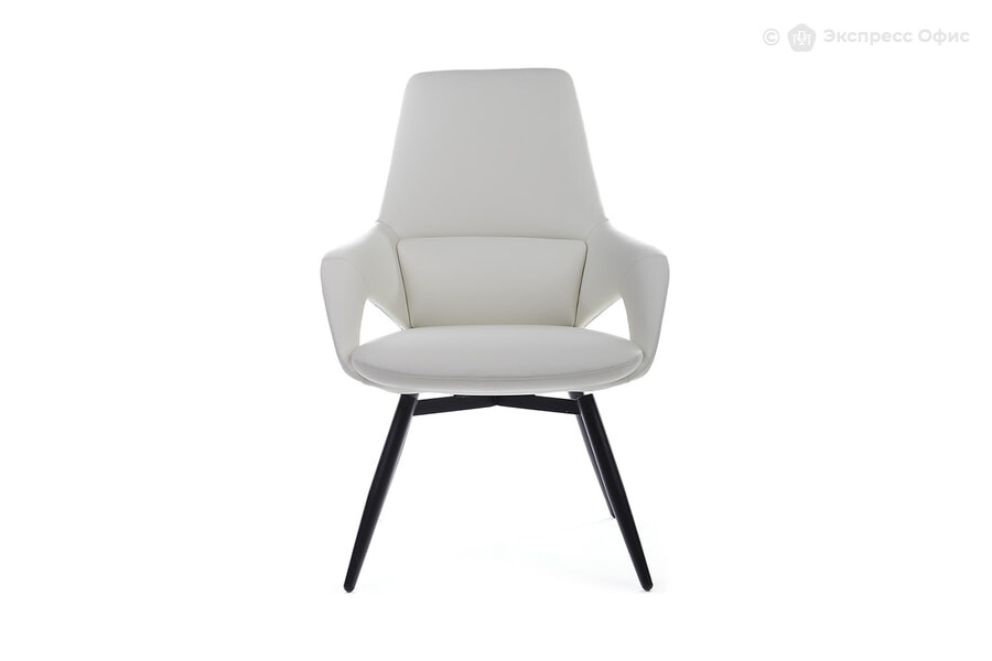  Стул офисный RV Design Aura-ST Кожа белая (6207) - фото товара 2 из 3