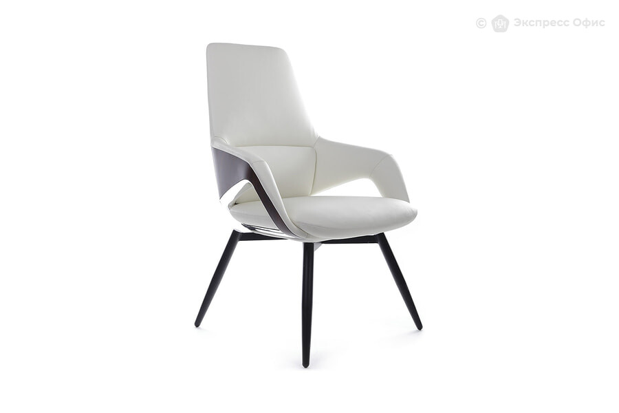  Стул офисный RV Design Aura-ST Кожа белая (6207) - фото товара 1 из 3