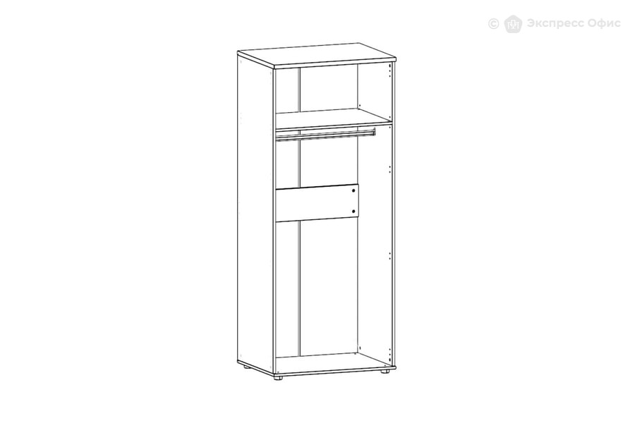  Шкаф для одежды Sigma SG.822.OD.OD Темный дуб - фото товара 2 из 3