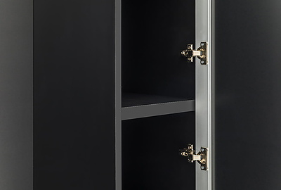 Шкаф для одежды (2 двери) Gala NEWLIB2/899 + LIBSH/899 BLACK GLASS - фото товара 4 из 8