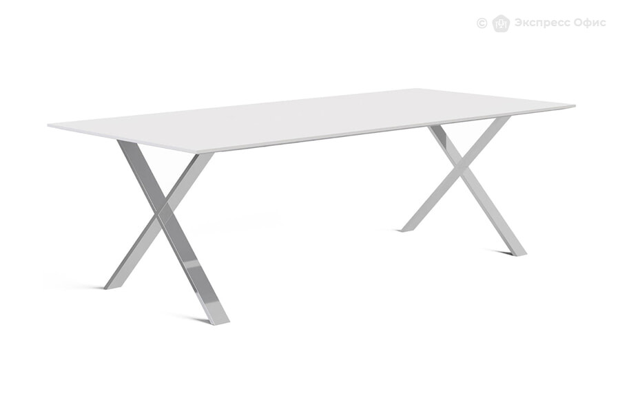  Стол для переговоров Ancona 107 801 f.white0032 Белый/Хром - фото товара 1 из 3