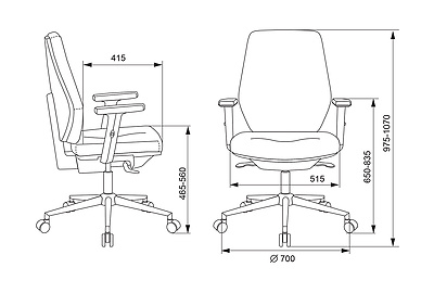 Кресло офисное Бюрократ CH-545SL/1D/417-G - фото товара 5 из 6