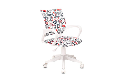 Кресло компьютерное детское Бюрократ Burokids 1 W-REDLIPS - фото товара 1 из 5