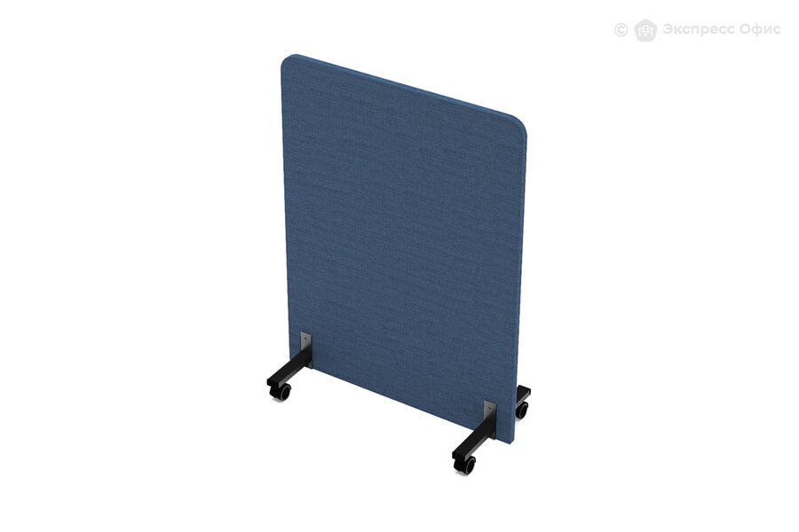  Напольная перегородка мобильная акустическая SOFTOffice 011.МП.8011 Рогожка Denim (синяя)/Черный - фото товара 1 из 1