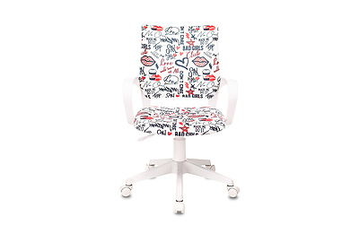 Кресло компьютерное детское Бюрократ Burokids 1 W-REDLIPS - фото товара 2 из 5