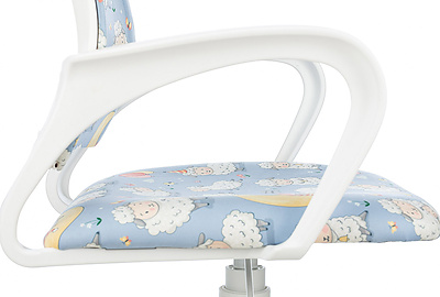 Кресло компьютерное детское Бюрократ Burokids 1 W-SHEEPS - фото товара 6 из 10
