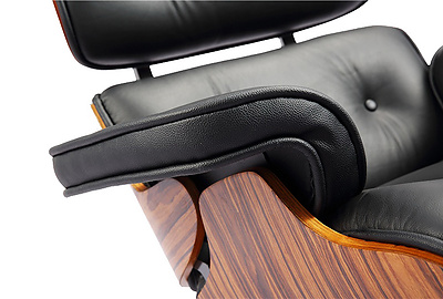 Кресло дизайнерское с оттоманкой Eames Lounge Chair - фото товара 5 из 7
