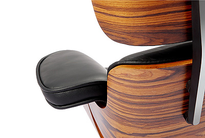 Кресло дизайнерское с оттоманкой Eames Lounge Chair - фото товара 6 из 7