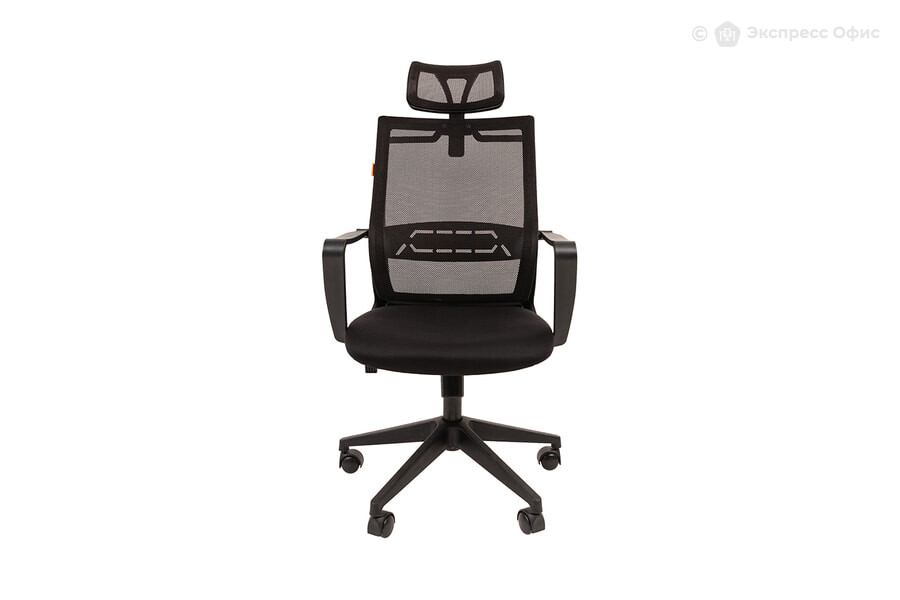  Кресло офисное Chairman 545 Сетка TW-01 (черная)/Ткань TW-11 (черная) - фото товара 2 из 3