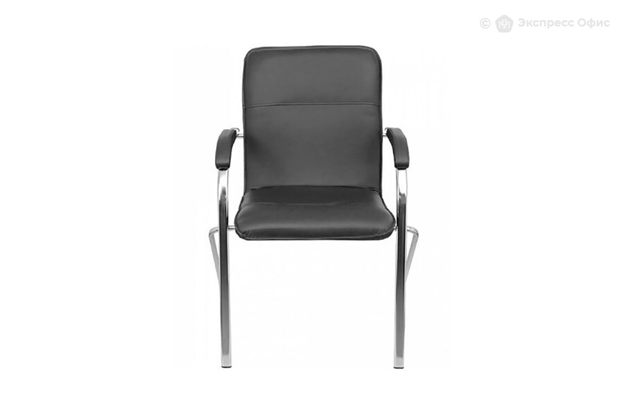  Конференц-кресло Самба КС 1 Экокожа черная/Хром - фото товара 2 из 3