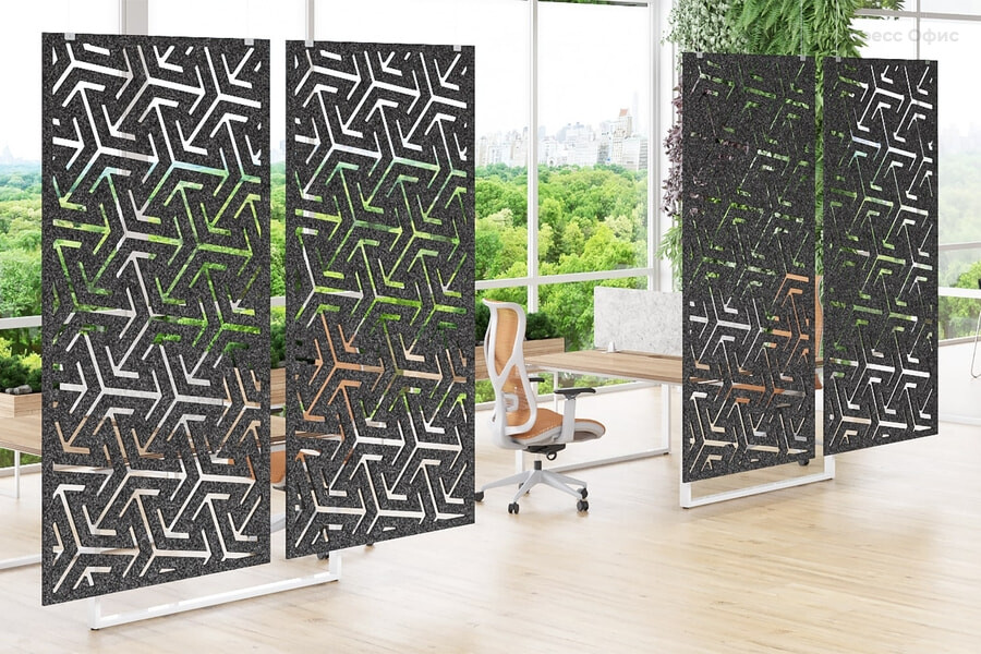 Акустические перегородки Forest Office ECO Felt Мокрый асфальт - фото товара 1 из 2