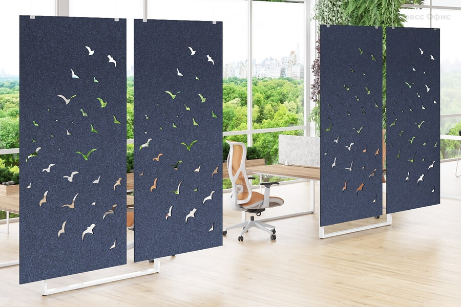 Акустические перегородки Forest Office ECO Felt Синий шторм - фото товара 1 из 2