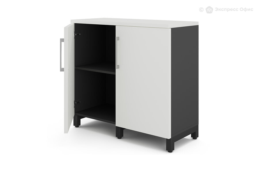  Шкаф для документов Kobor HR/2-90/40/M Белый премиум/RAL 9005 (черный муар) - фото товара 2 из 3