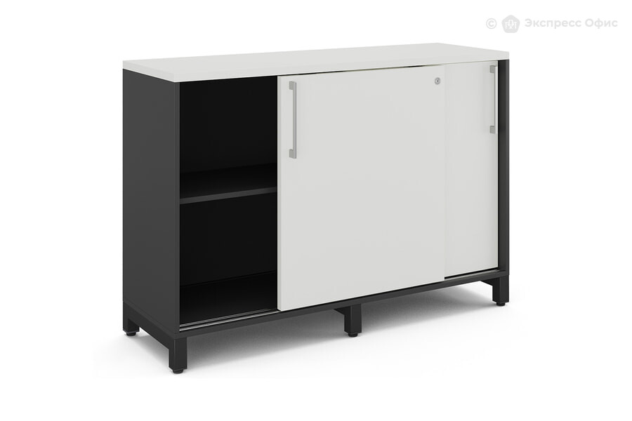  Шкаф-купе Kobor HK/2-120/40/M Белый премиум/RAL 9005 (черный муар) - фото товара 2 из 3