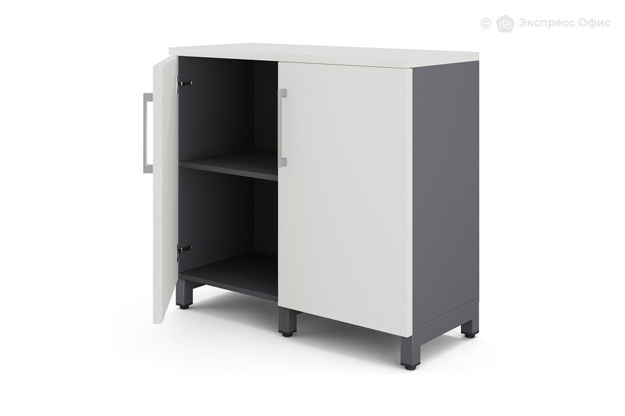  Шкаф для документов Kobor HR/2-90/40/M Белый премиум/RAL 7024 (графит муар) - фото товара 2 из 3