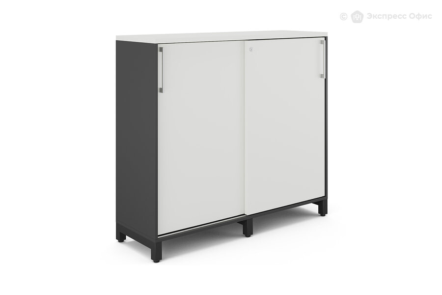  Шкаф-купе Kobor HK/3-120/40/M Белый премиум/RAL 9005 (черный муар) - фото товара 1 из 3