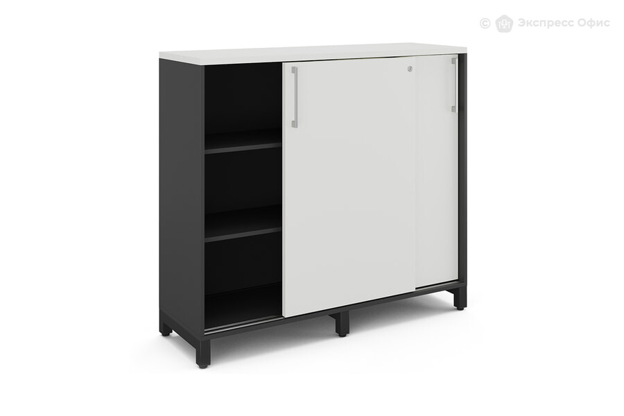  Шкаф-купе Kobor HK/3-120/40/M Белый премиум/RAL 9005 (черный муар) - фото товара 2 из 3