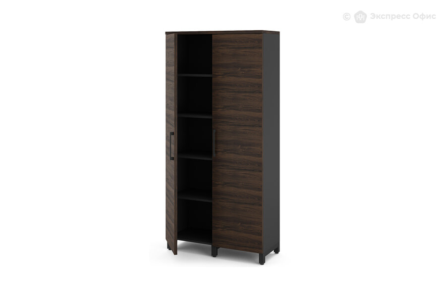  Шкаф для документов Kobor HR/5-90/40/M Дуб Чарльстон/RAL 9005 (черный муар) - фото товара 2 из 3