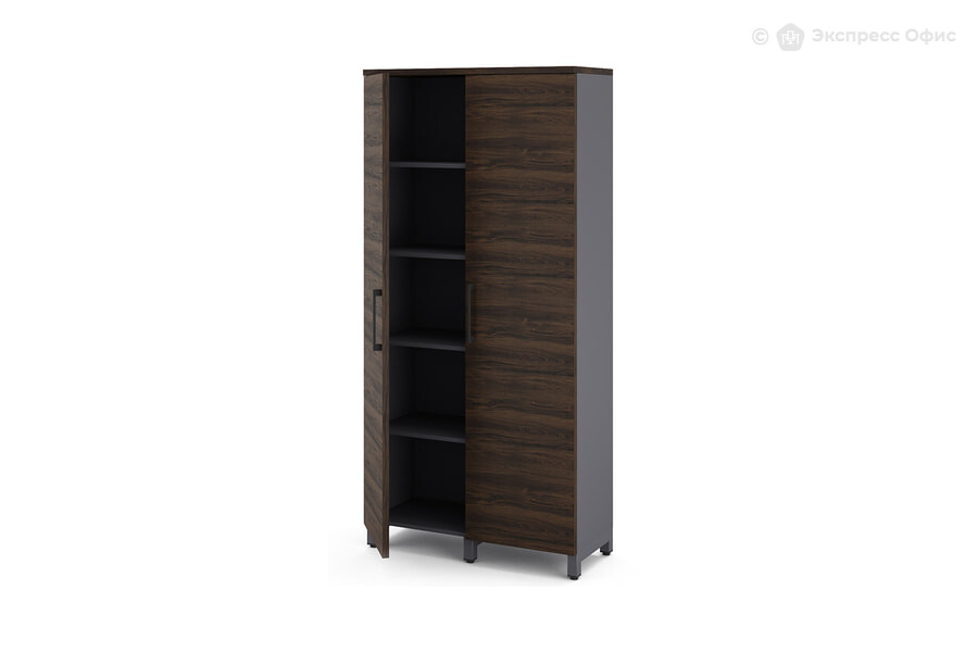  Шкаф для документов Kobor HR/5-90/40/M Дуб Чарльстон/RAL 7024 (графит муар) - фото товара 2 из 3