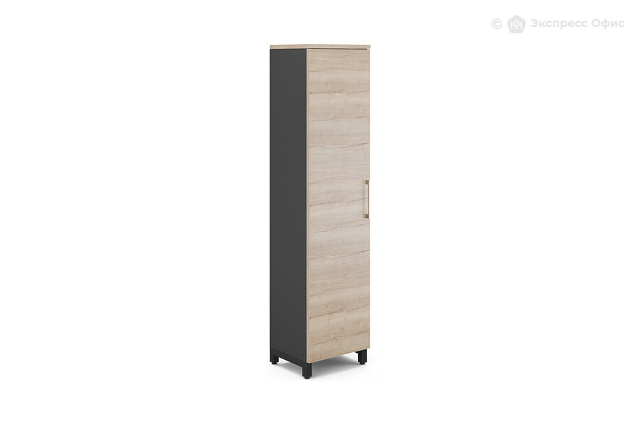 Шкаф для документов Kobor HR/5-45/40/M Дуб натуральный/RAL 9005 (черный муар) - фото товара 1 из 3