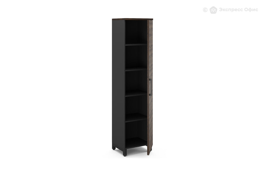  Шкаф для документов Kobor HR/5-45/40/M Дуб Чарльстон/RAL 9005 (черный муар) - фото товара 2 из 3