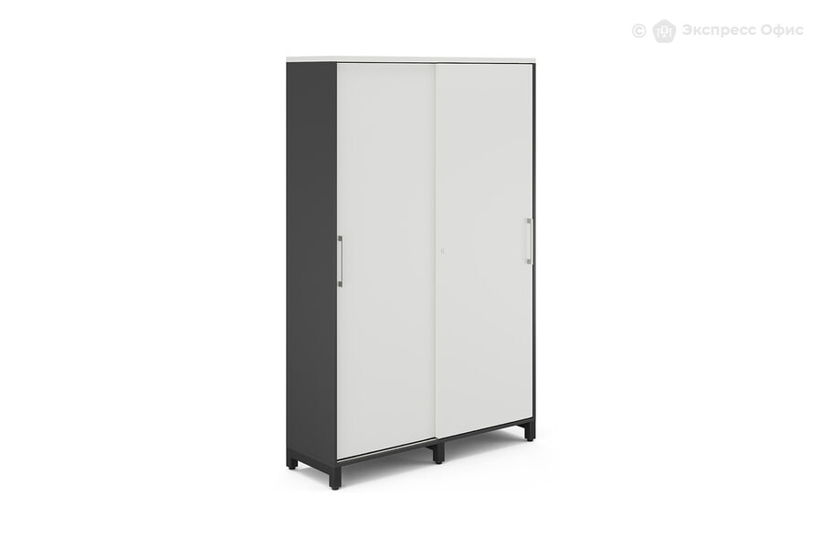  Шкаф-купе Kobor HK/5-120/40/M Белый премиум/RAL 9005 (черный муар) - фото товара 1 из 3