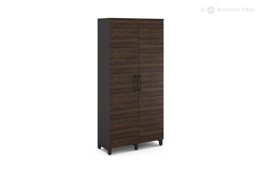  Шкаф для одежды Kobor HRG-90/40/M Дуб Чарльстон/RAL 9005 (черный муар) - фото товара 1 из 3