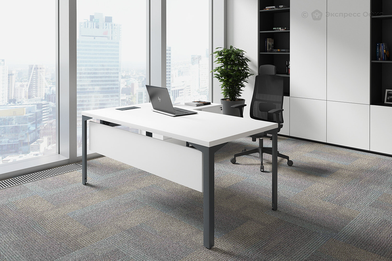 Стол для руководителя Ray EX RY1809BLAN - фото товара 3 из 4
