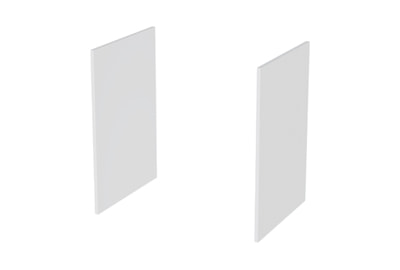 Комплект боковых отделочных панелей для шкафа выс.80см, гл.60см Carre U2PD080BL - фото товара 1 из 2