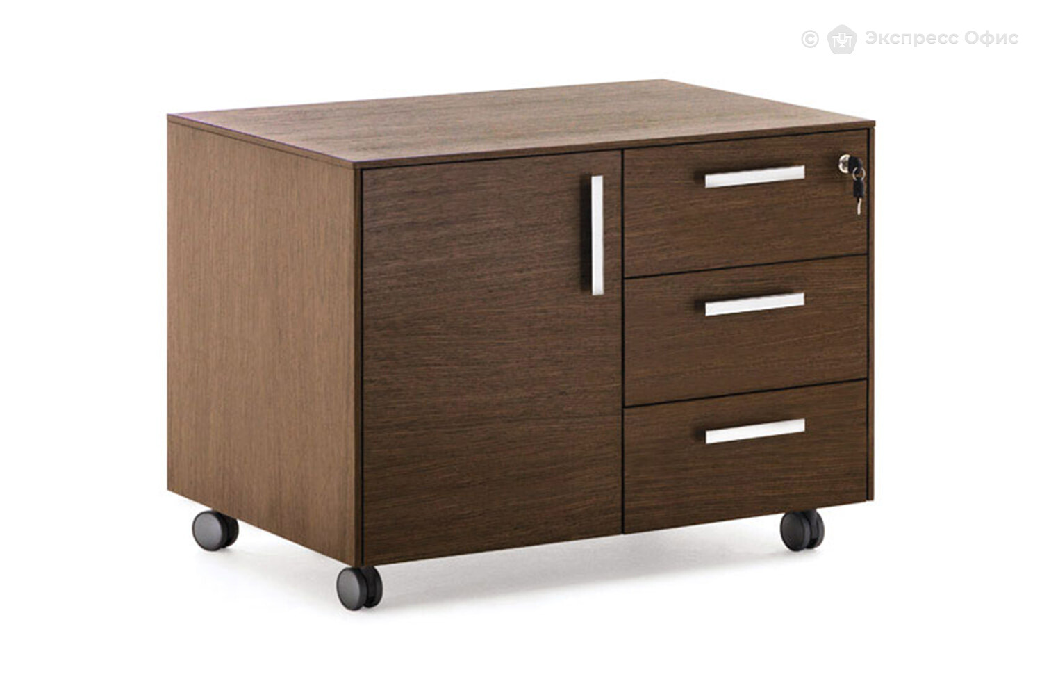 Тумба для документов Exe 101 502 WAL 07 Орех/Хром - купить по
