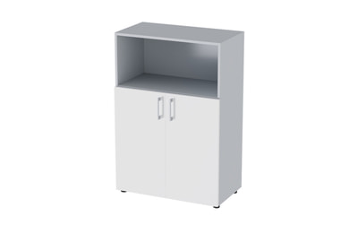 Шкаф для документов комбинированный (2 дверцы + ниша, без топа) Polo OMMS568 - фото товара 1 из 3