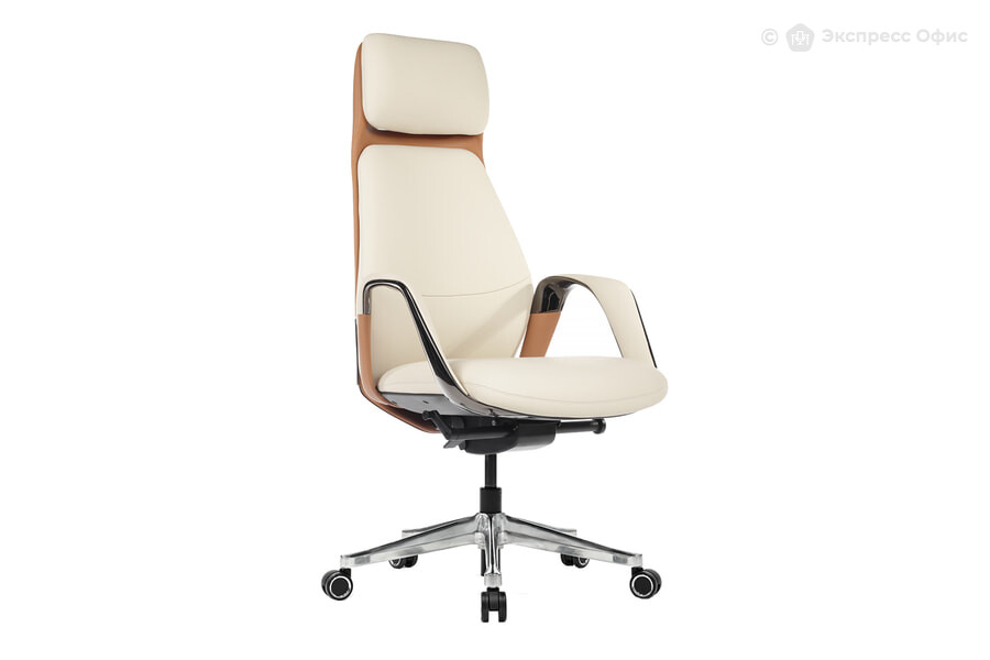  Кресло для руководителя RV Design Napoli YZPN-YR020 Кожа бежевая - фото товара 1 из 3