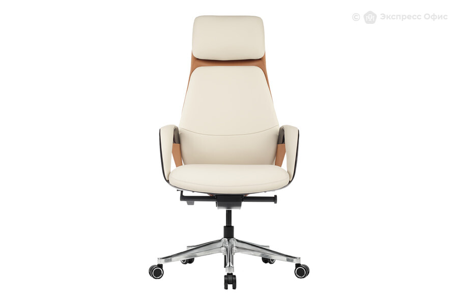  Кресло для руководителя RV Design Napoli YZPN-YR020 Кожа бежевая - фото товара 2 из 3
