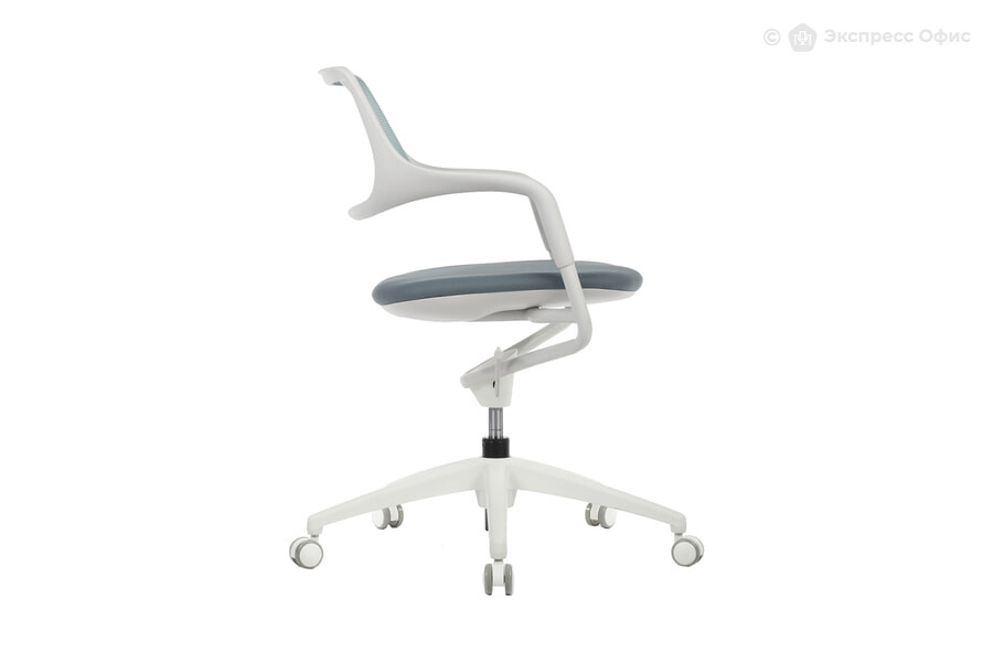  Кресло офисное RV Design Scroll HY-813D Сетка голубая/Ткань серая - фото товара 2 из 3