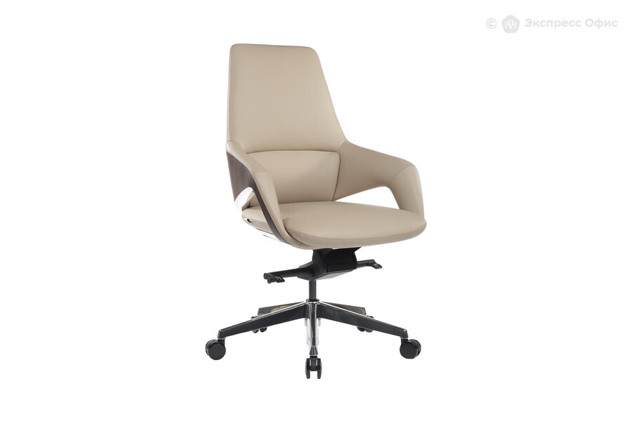  Кресло офисное RV Design Aura-M FK005-В Кожа светло-бежевая (3A ND9720) - фото товара 1 из 3