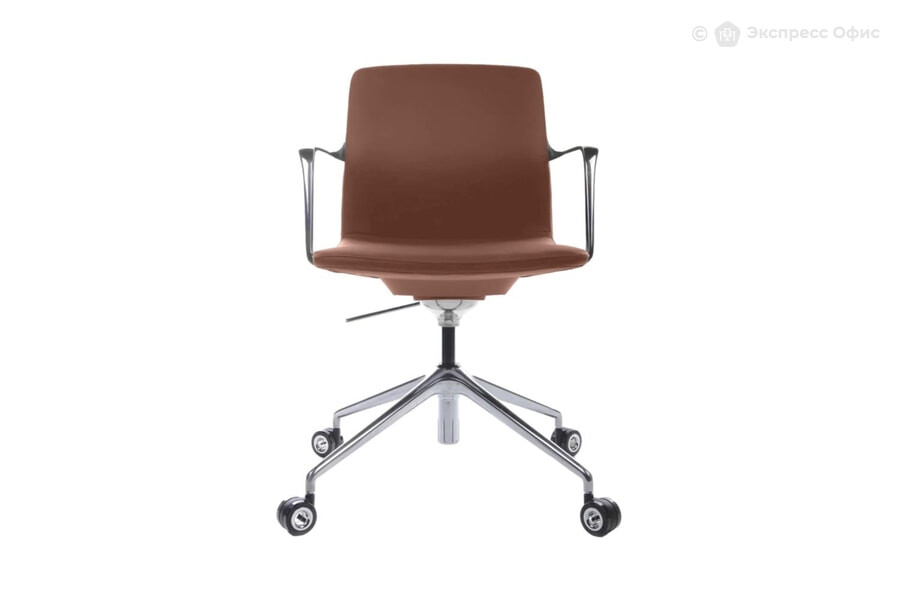  Кресло офисное RV Design Plaza-M FK004-B12 Кожа светло-коричневая (1A MB915) - фото товара 2 из 3