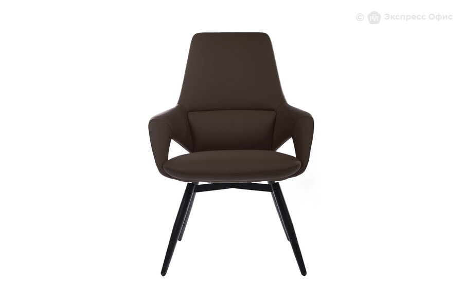  Стул офисный RV Design Aura-ST FK005-С Кожа темно-коричневая (3072) - фото товара 2 из 3