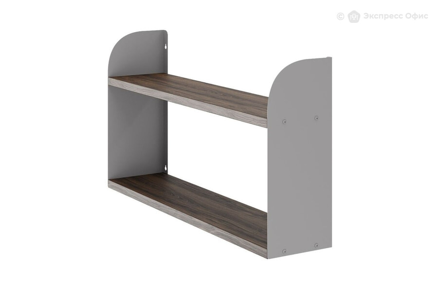  Полка подвесная Kobor S1-120/20 Дуб чарльстон H3154 ST36/Алюминиевый металлик RAL9006 - фото товара 2 из 3