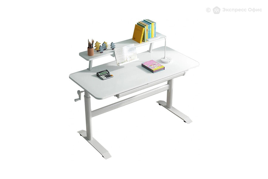  Стол компьютерный детский регулируемый Kids Table 2 Белый - фото товара 1 из 3