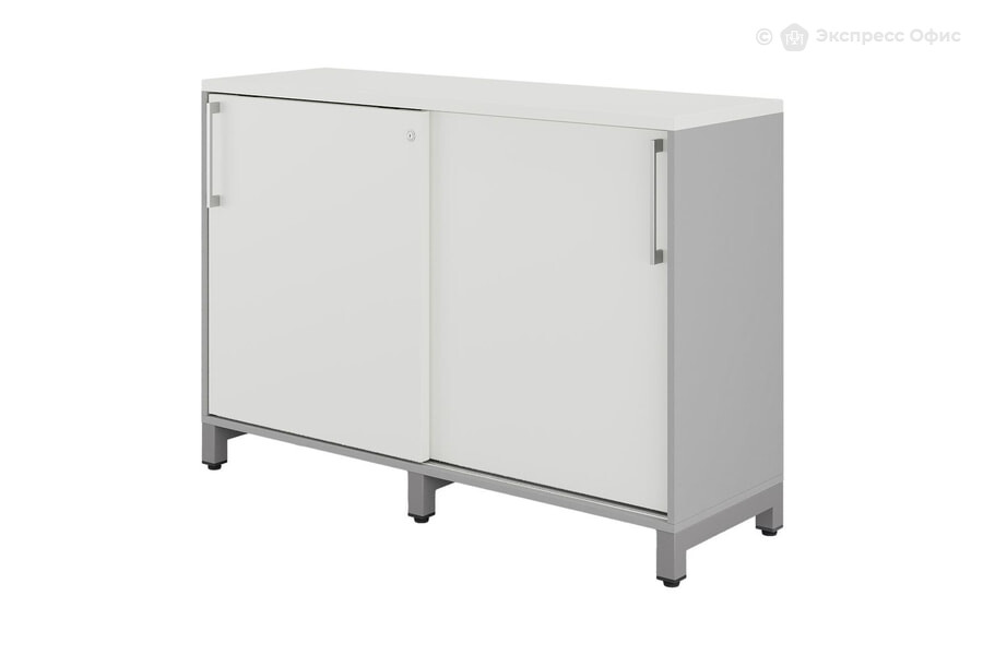  Шкаф-купе Kobor HK/2-120/40/M Белый премиум W1000 ST9/Алюминиевый металлик RAL9006 - фото товара 1 из 3