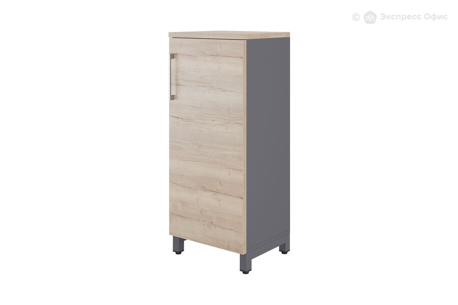  Тумба для документов Kobor HR/3-45/60/M Дуб натуральный H1180 ST37/Графит муар RAL7024 - фото товара 1 из 3