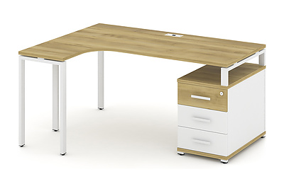 Стол письменный эргономичный левый Concept CN.SA-303(L) W - фото товара 1 из 6