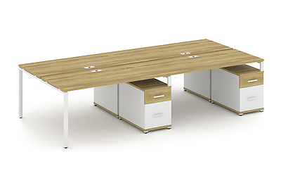 Стол-бенч на 4 места Concept CN.DRS-324 W - фото товара 1 из 4