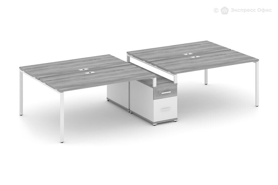  Стол-бенч на 4 места Concept CN.DRS-316 W Кобо/Антрацит - фото товара 1 из 1