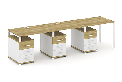 Стол-бенч на 3 места Concept CN.ORS-341 W - фото товара 1 из 4